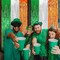 2 Pack 3.2ft x 9.8ft St. Patrick's Day Metallic Foil Fringe Curtain, Green Silver Orange Tinsel Curtains Streamer Large Photo Booth Props Backdrops for Irish Festive Wall Indoor Outdoor Decorations